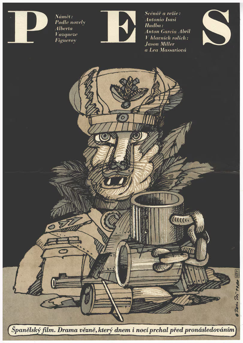 El Perro - Czech Movie Poster for Spanish Film