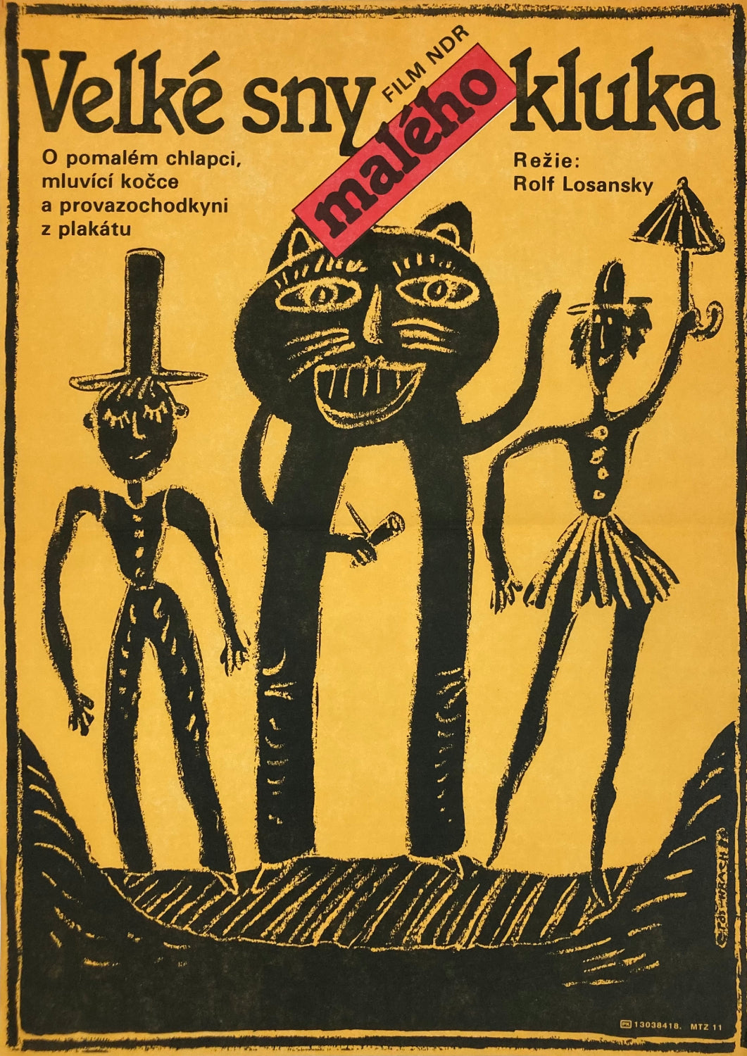 Moritz in the Advertising Pillar (Moritz in der Litfaßsäule) Czech Poster