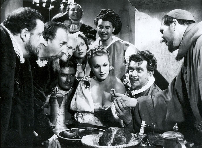 Die lustigen Weiber | Adina Mandlova | Einseitiges Filmplakat mit Leinenrücken | 1940