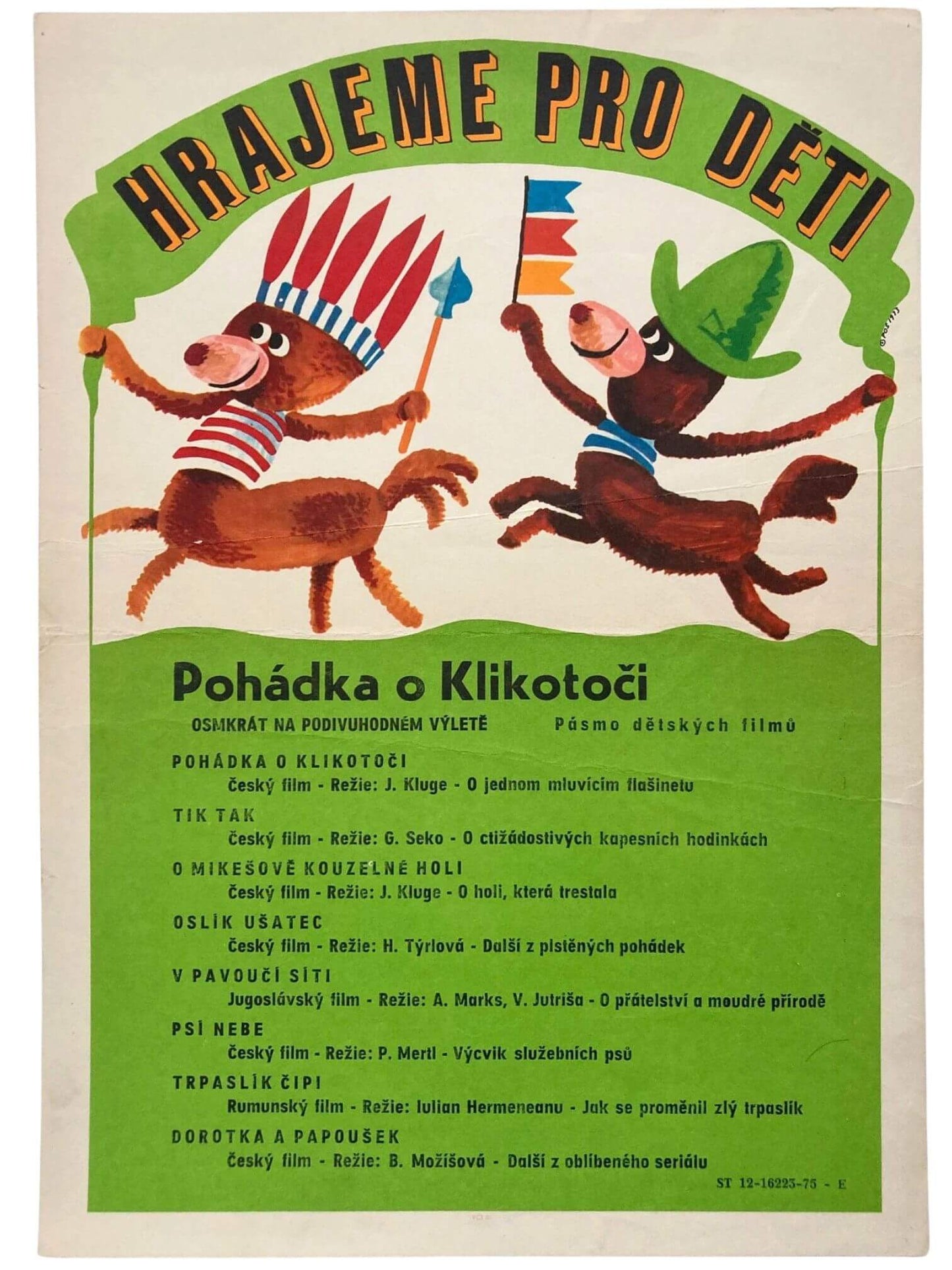 Hey Mister, lass uns spielen! (Pojďte pane, budeme si hrát) Vintage tschechisches Poster für Kinder