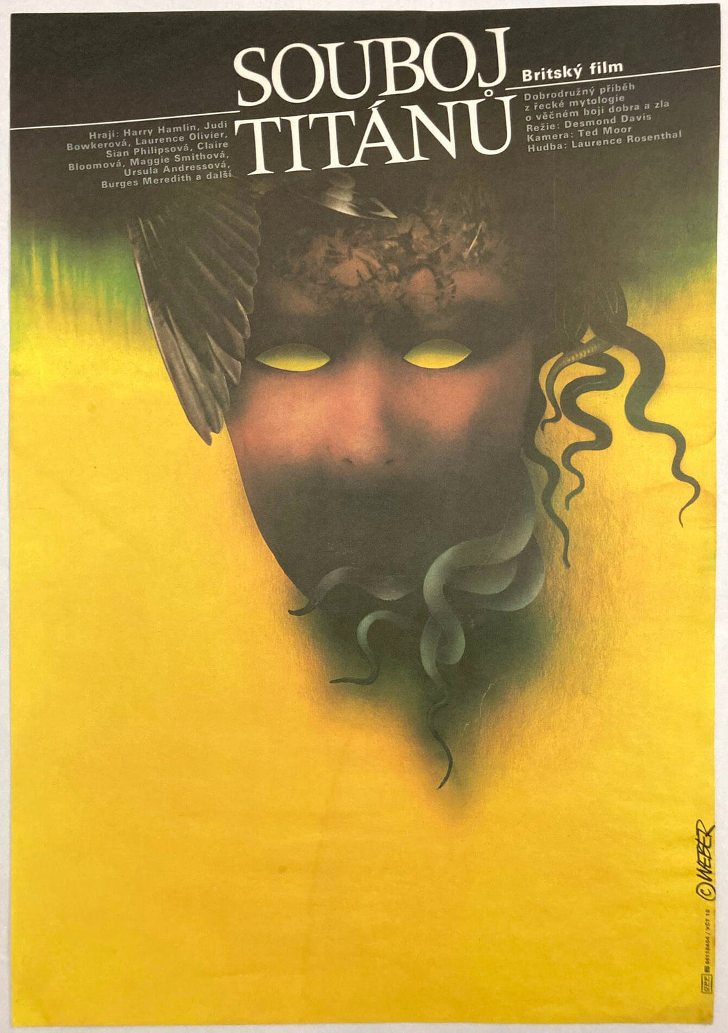 CLASH OF THE TITANS | Czech movie poster | Jan Weber art