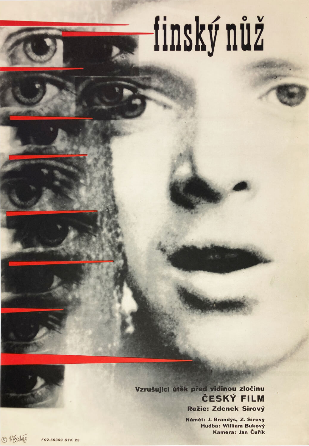 The Finnish Knife (Finský Nůž) Large Czech Film Poster