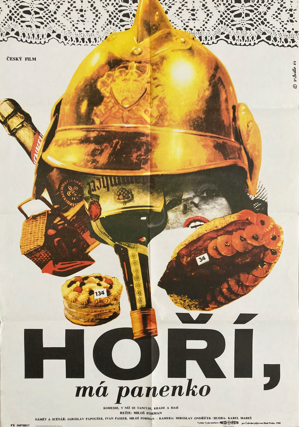 Feuerwehrball (Tschechisches Filmplakat)