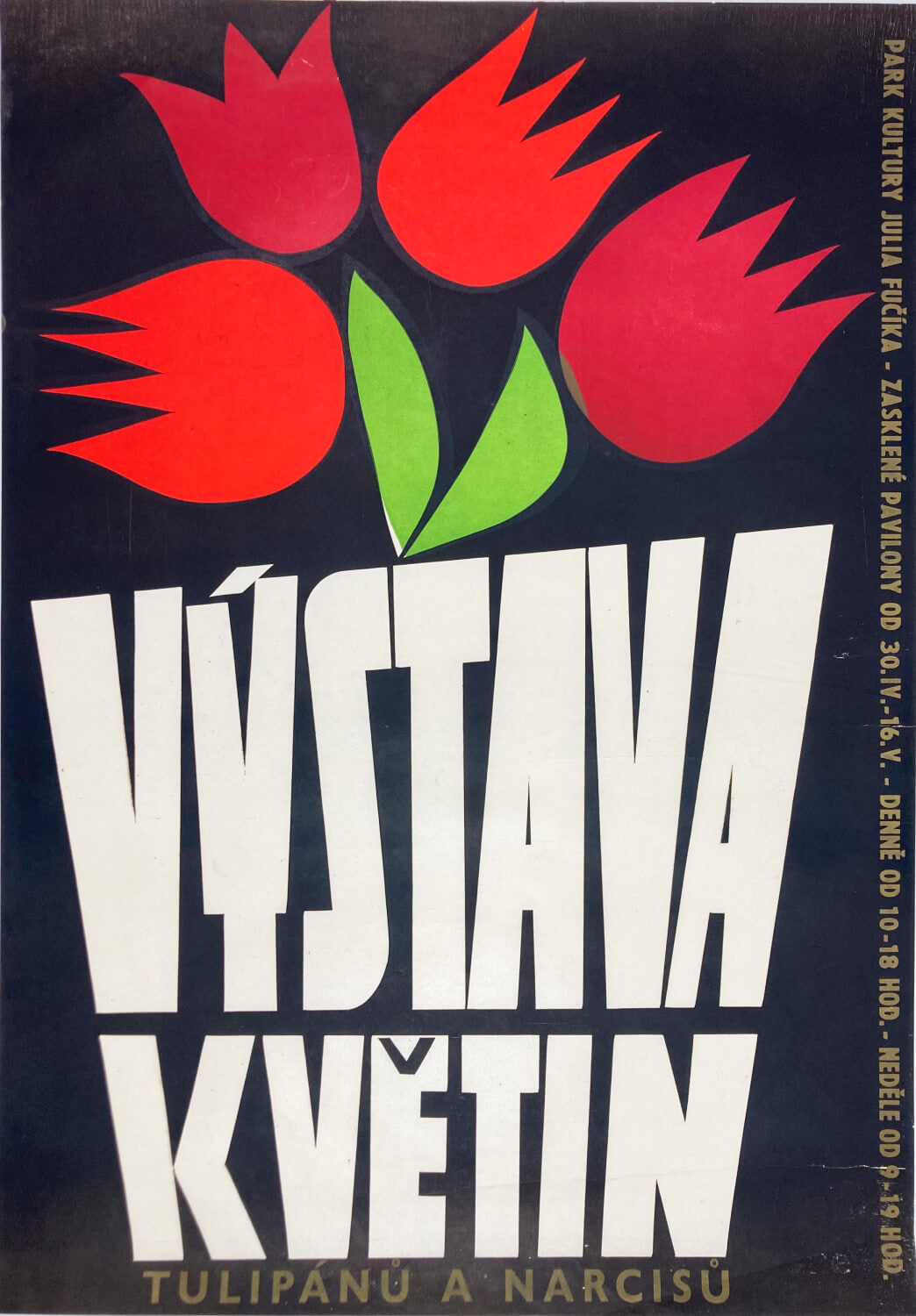 Flower Exhibition - Large Czechoslovak Poster