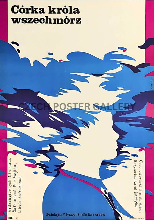 Little Mermaid - 1977 Vintage Polish Poster For Czech Movie Malá Mořská Víla