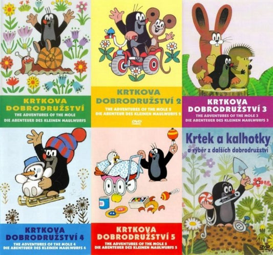 Little Mole, Krtek Complete Adventures Krtecek 6x DVD