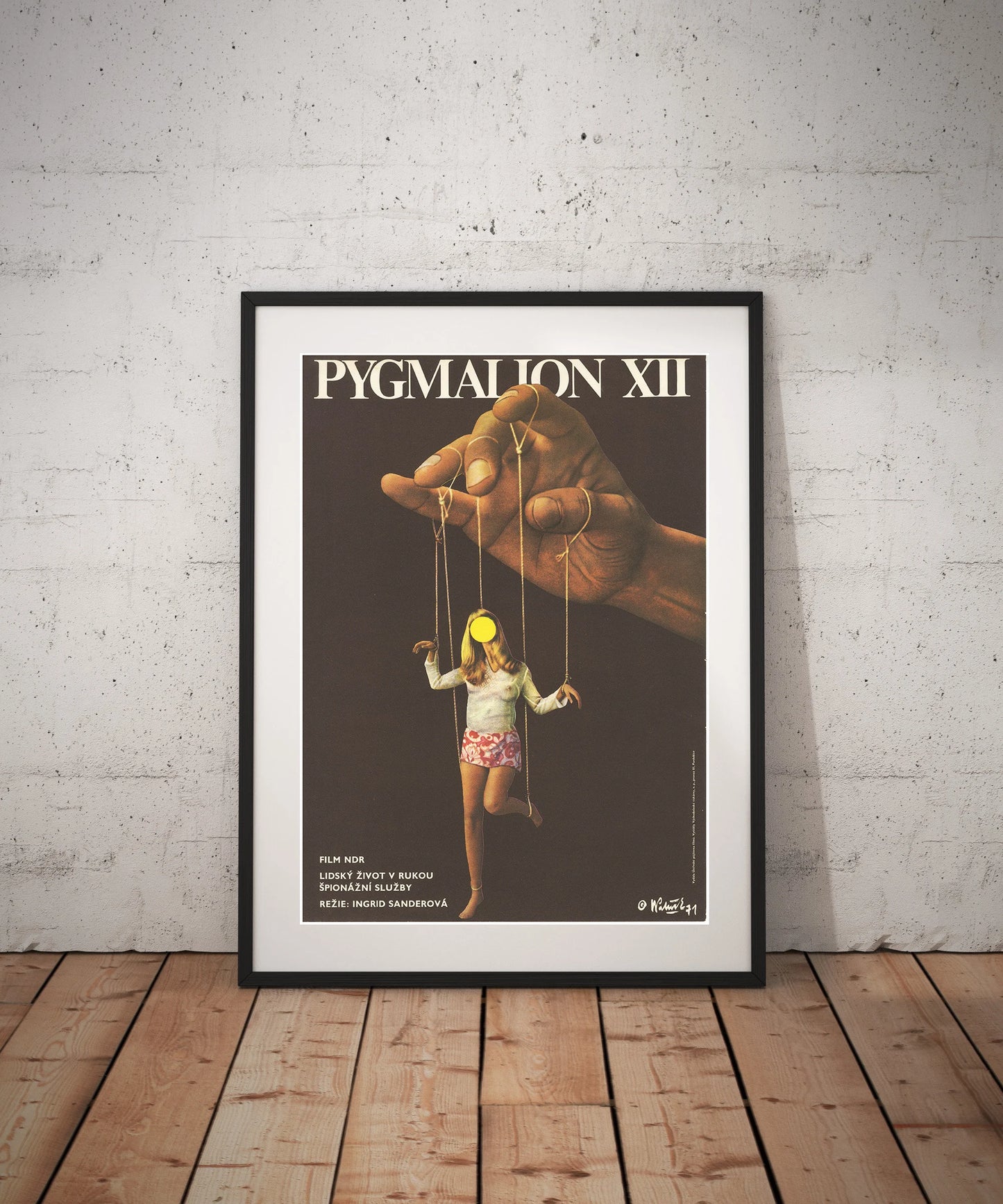 PYGMALION VII. Czech Poster for German Film