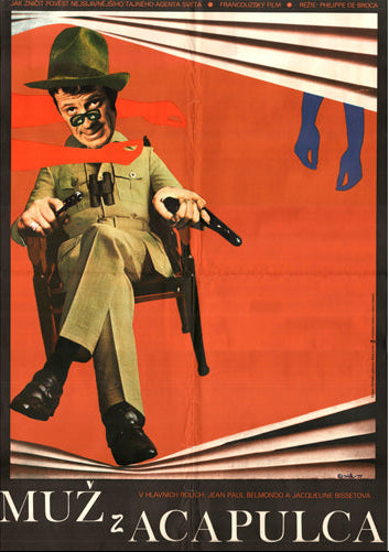 The Magnificent One (Le Magnifique) | Jean Paul Belmondo | Large Czech Film Poster