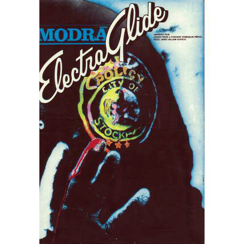 ELECTRA GLIDE IN BLAU Tschechisches Poster