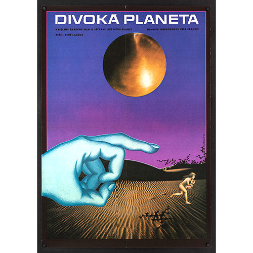 DER FANTASTISCHE PLANET (La Planète sauvage) Großes tschechisches Filmplakat