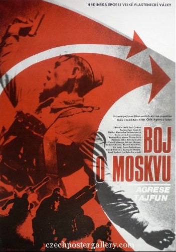 MOSCOW BATTLE Czech Poster