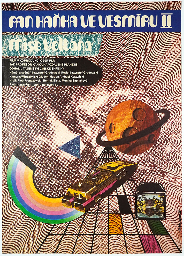 Pan Kleks w kosmosie II. Tschechisches Plakat für polnische Science-Fiction
