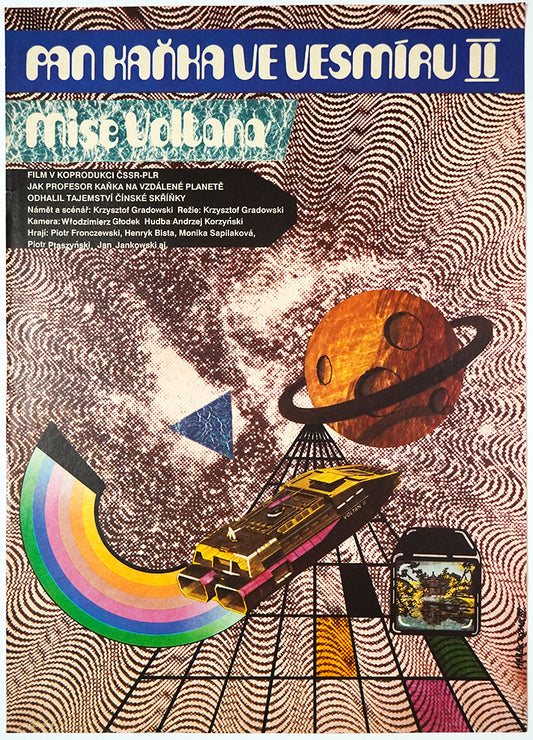 Pan Kleks w kosmosie II. Czech Poster for Polish Sci-Fi