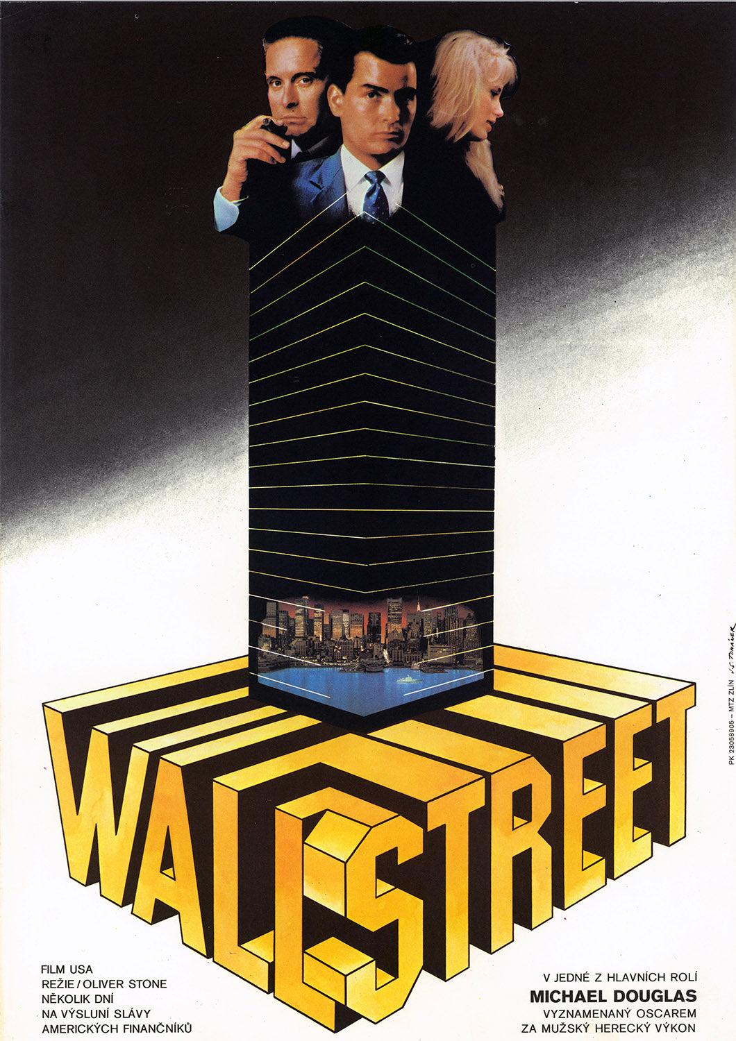 Wall Street | Original tschechisches Filmplakat