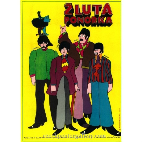 YELLOW SUBMARINE Original tschechisches Plakat