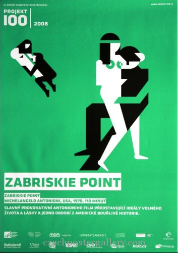 ZABRISKIE POINT Original Czech Movie Poster
