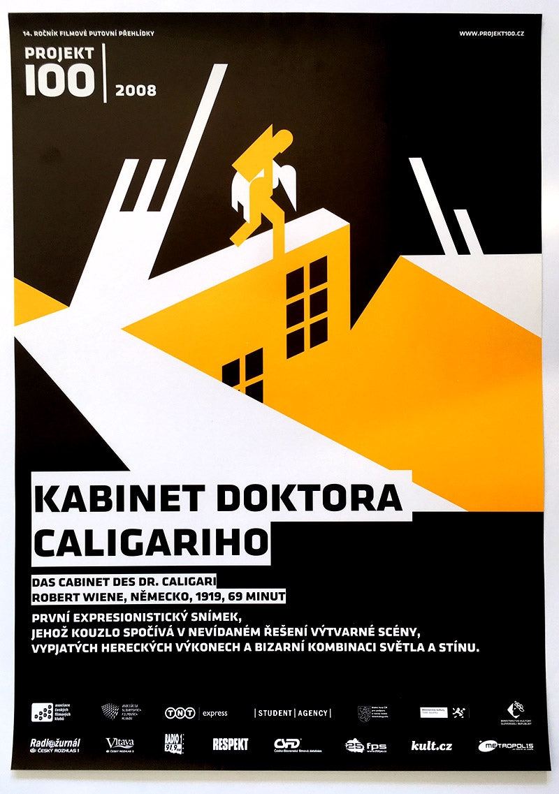 CABINET DES DR. CALIGARI | Tschechisches alternatives Filmplakat