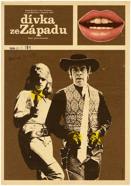 CAT BALLOU Tschechisches Plakat | Western | Jane Fonda