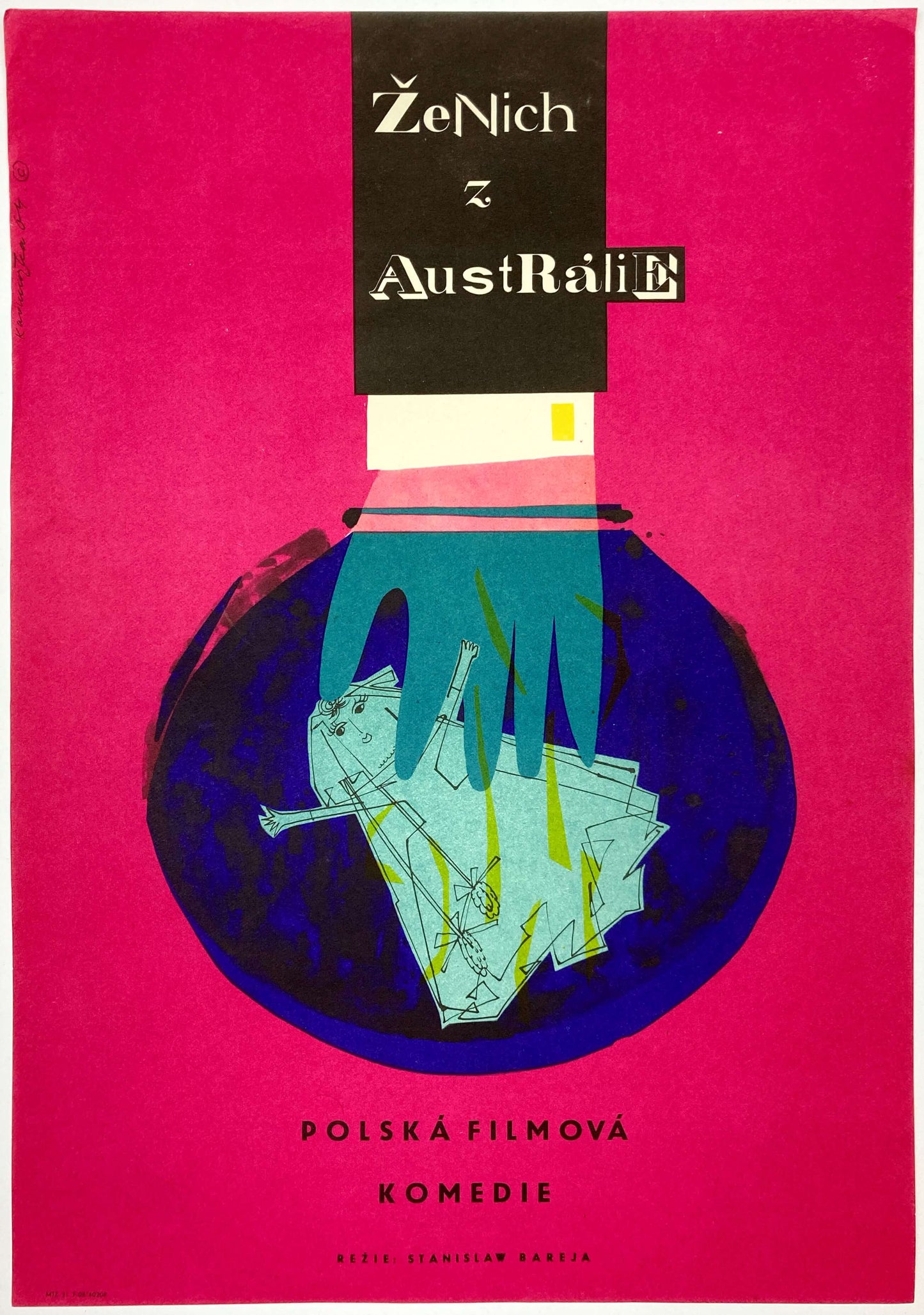 オーストラリア人の妻 (Zona dla Australijczyka) ポーランド映画のチェコ ポスター