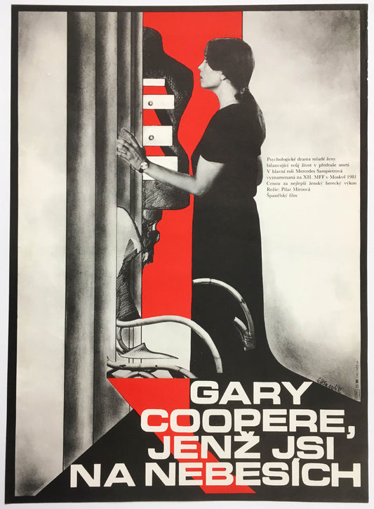 GARY COOPER, WHO ART IN HEAVEN Original tschechisches Plakat