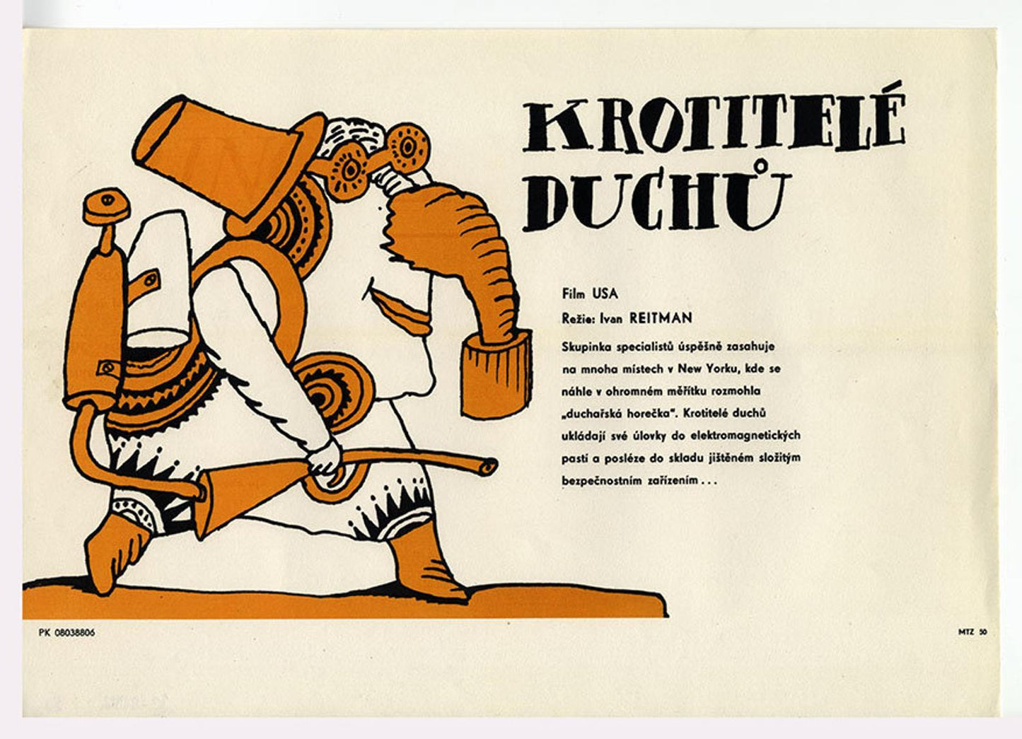 Ghostbusters Czech Mini Poster - Czech Film Poster Gallery