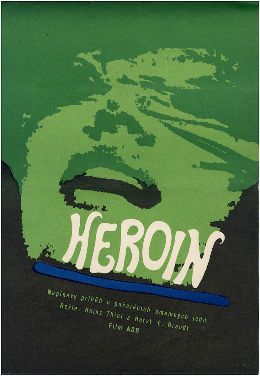 HEROIN Tschechisches Poster