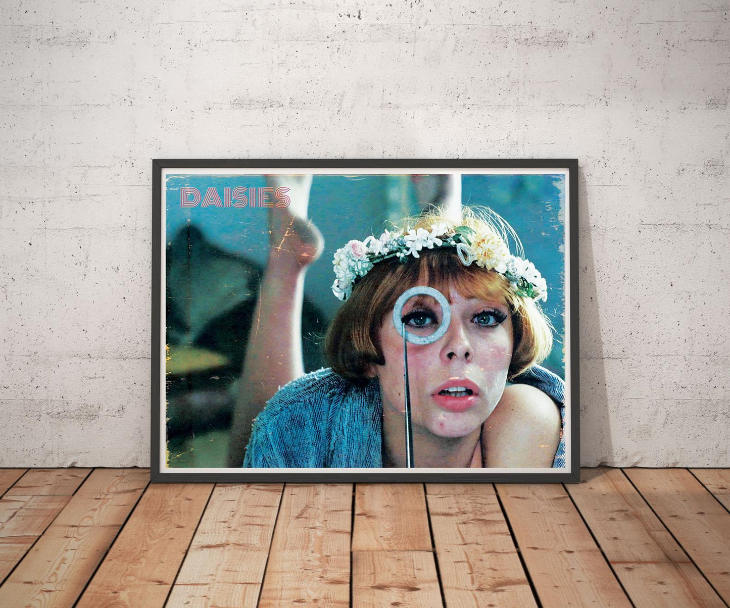 Daisies Vintage Like Poster Druck von Vera Chytilova Feministisches Manifest Tschechoslowakische New Wave 60er Jahre Kino Wandbehang