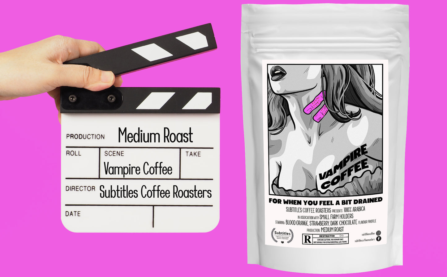 映画愛好家のためのコーヒー | ヴァンパイアブレンド | コロンビア&ニカラグア