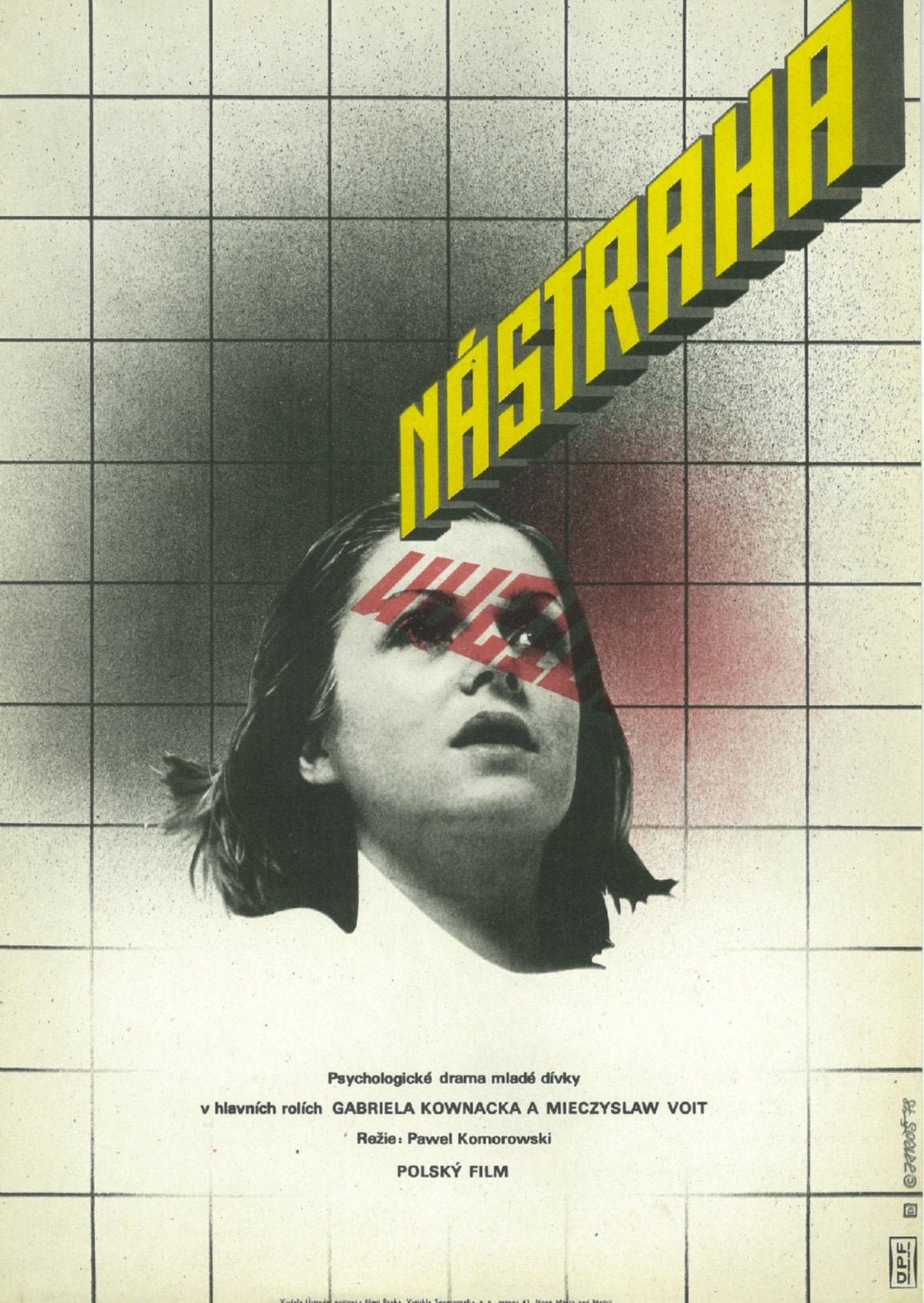 ポーランド映画『CHARADE』(ナストラハ)のチェコ製大型ポスター