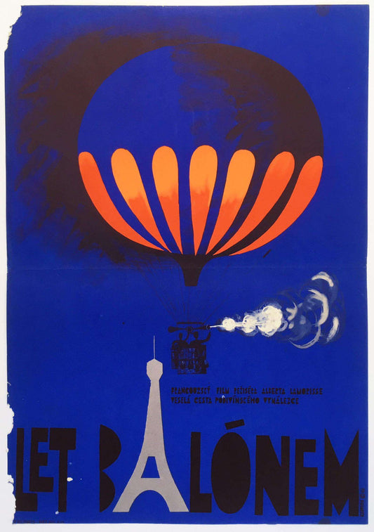 Le Voyage en ballon (Stowaway In The Sky) Tschechisches Filmplakat