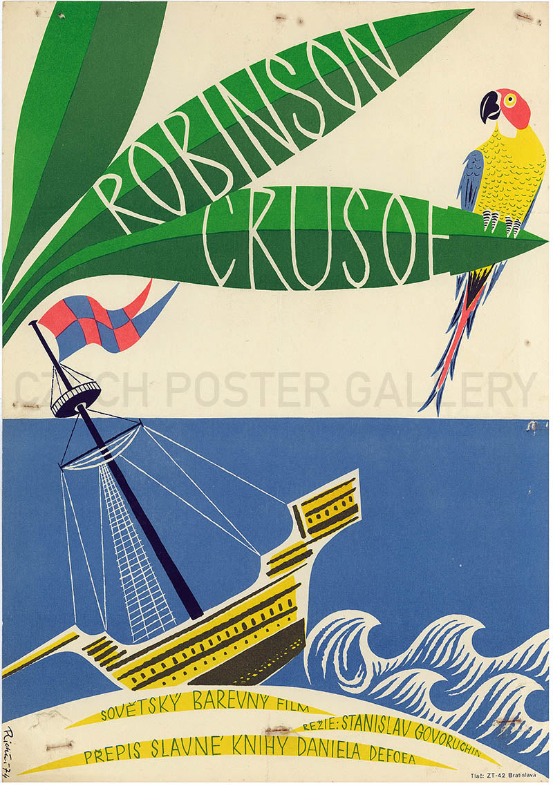 ROBINSON CRUSOE Tschechisches Poster