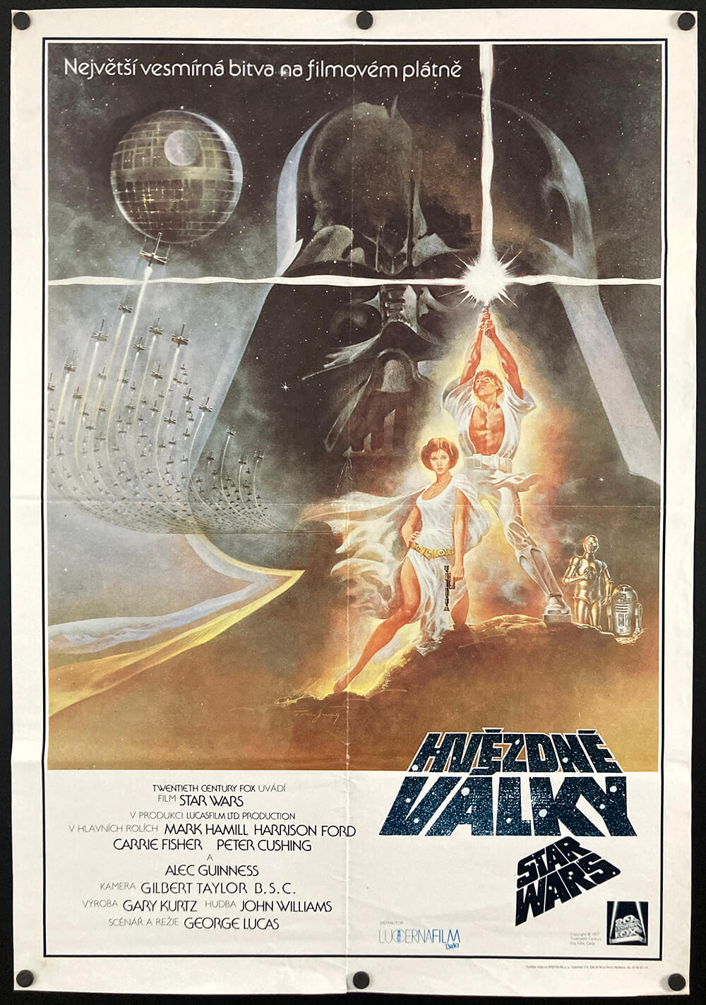 Star Wars: Episode IV – Eine neue Hoffnung Original tschechisches Filmplakat