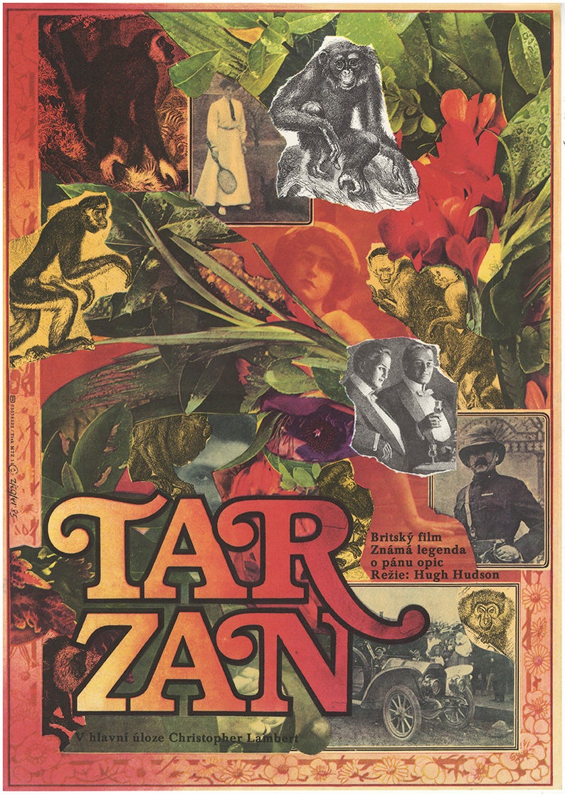 Greystoke - Die Legende von Tarzan, Herr der Affen, tschechisches Poster