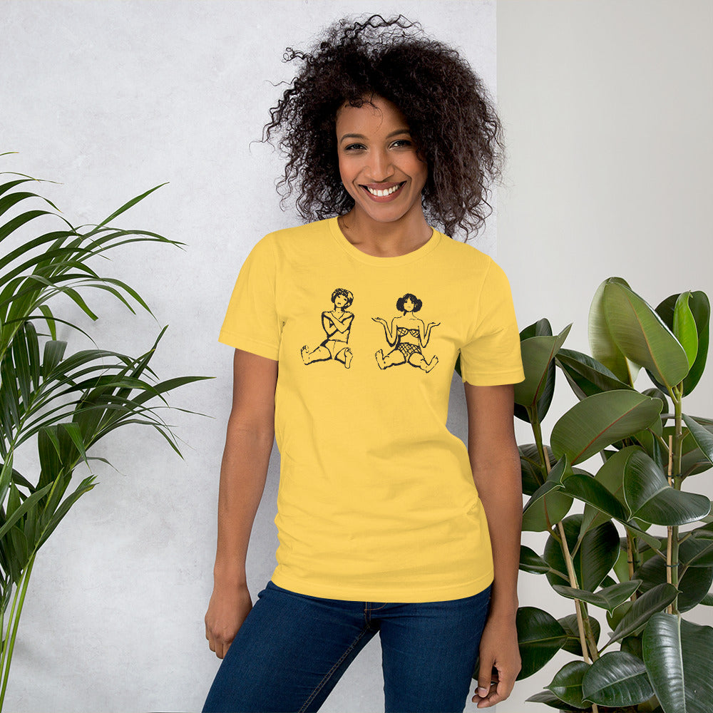 DAISIES Kurzärmeliges Unisex-T-Shirt inspiriert von Vera Chytilova 60er-Jahre-Film