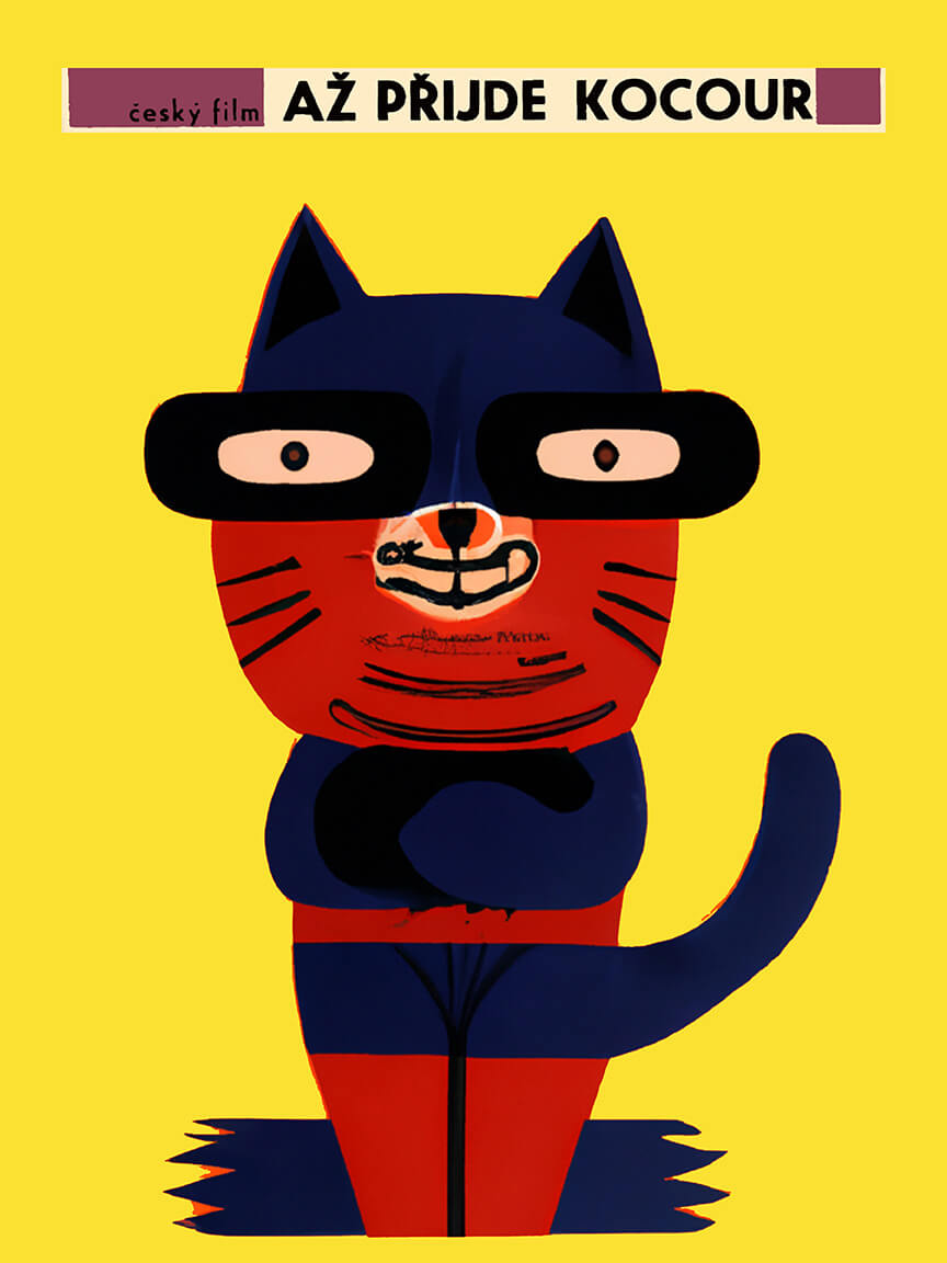 When The Cat Comes (Az prijde kocour) オリジナル チェコ映画ポスター