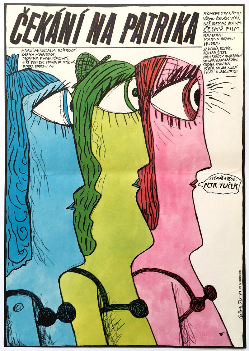 WARTEN AUF PATRICK Tschechisches Poster