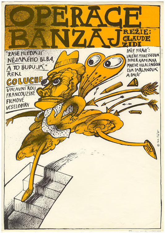 Banzaï - Original Czech Film Poster for French Movie