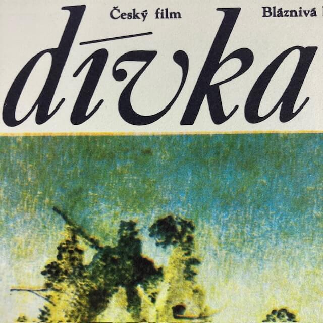 THE GIRL ON THE BROOMSTICK Czech Poster