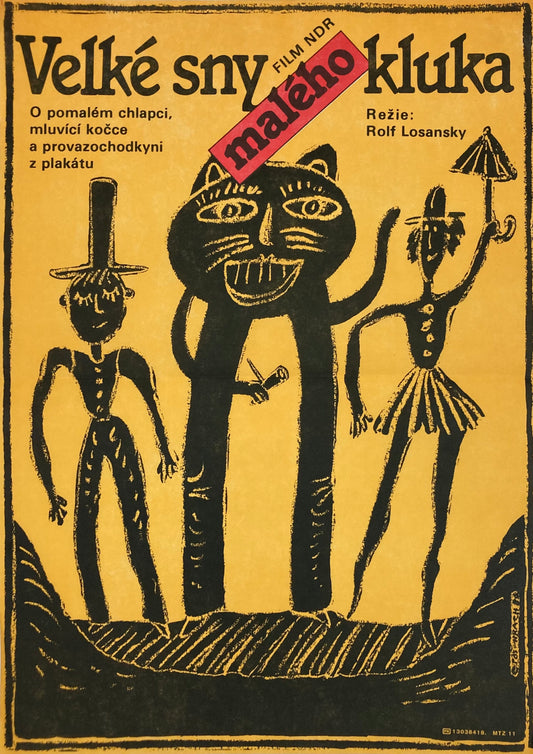 Moritz in the Advertising Pillar (Moritz in der Litfaßsäule) Czech Poster