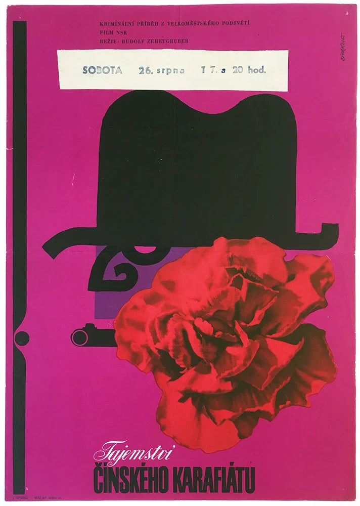 Secret Of The Chinese Carnation (Das Geheimnis der chinesischen Nelke) Original Czech Film Poster