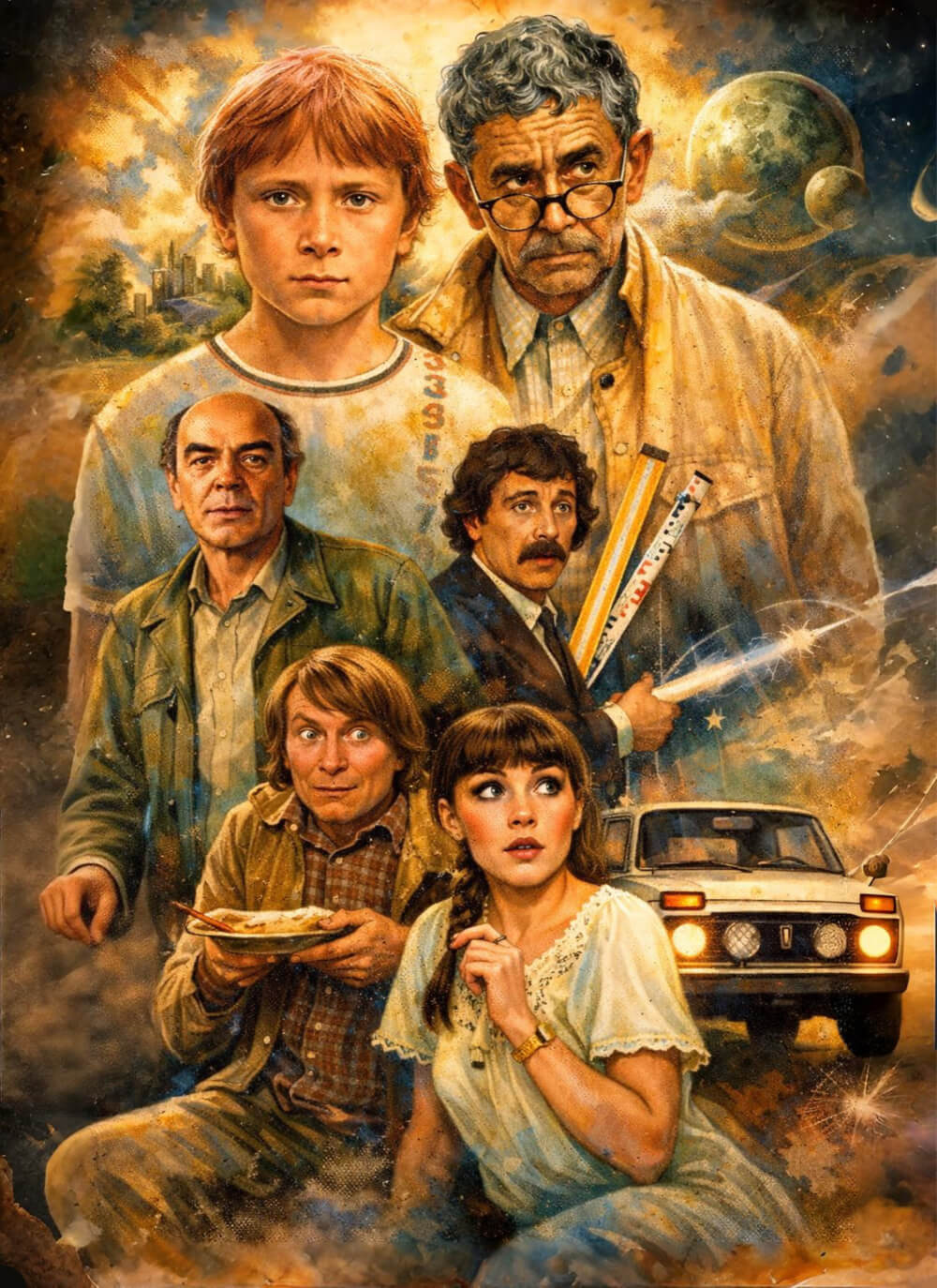 Filmplakat „Die Besucher“.