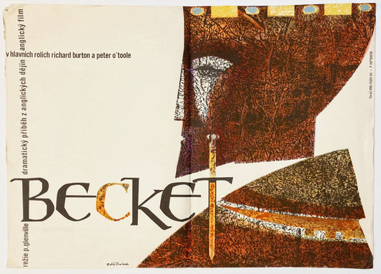 BECKET | Peter O' Toole | Czech Film Poster