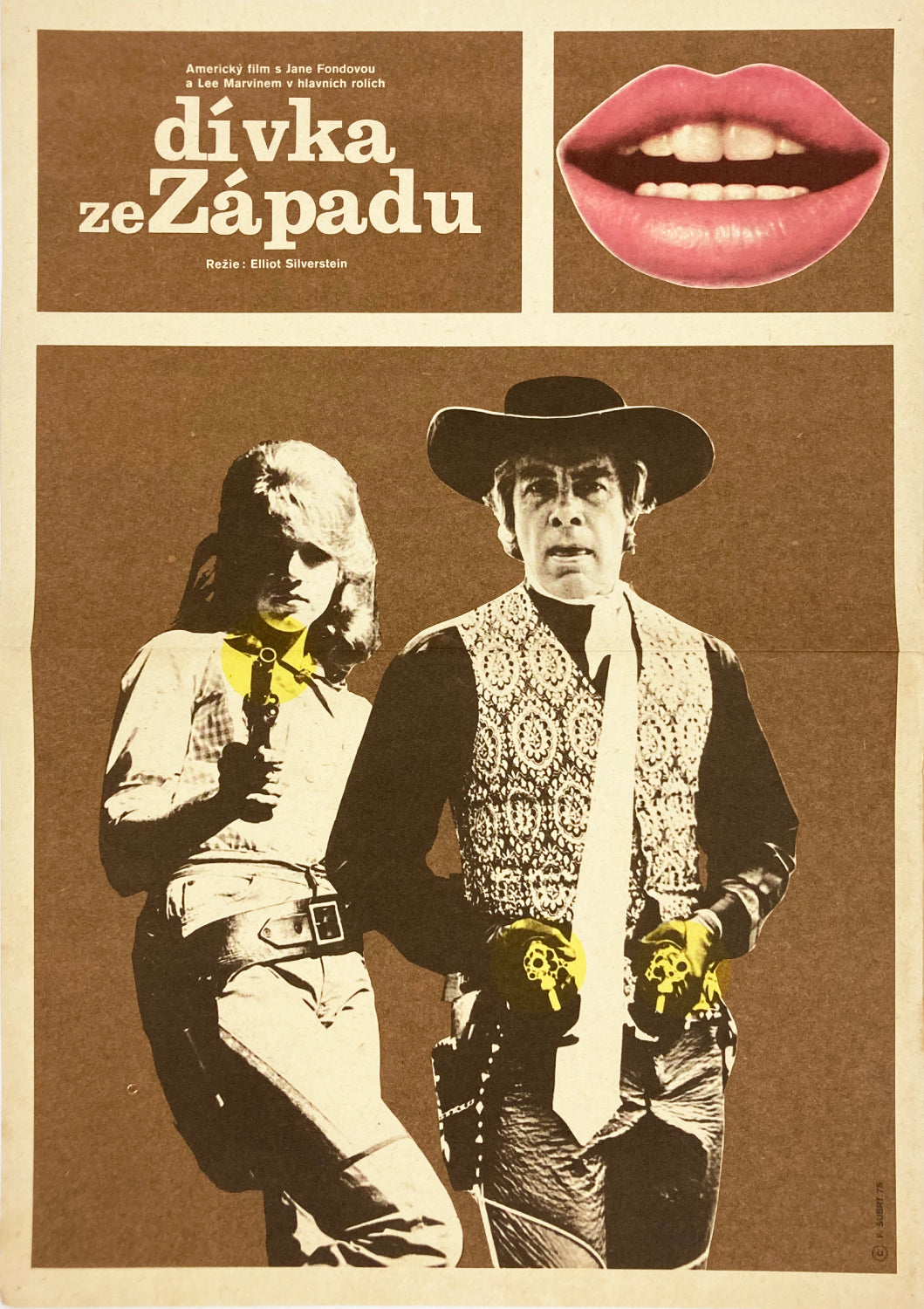 CAT BALLOU Czech Poster | Western | Jane Fonda