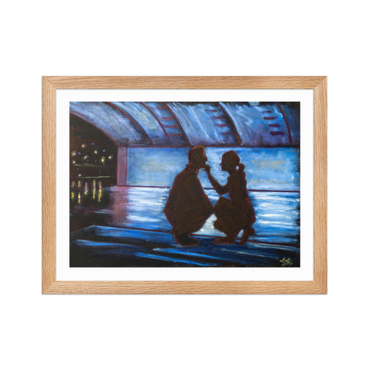 Loners (Samotáři) "Pod mostem" Framed poster by Tiziano Marasco