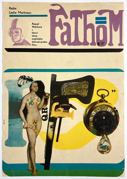 FATHOM Czech Poster - Raquel Welch