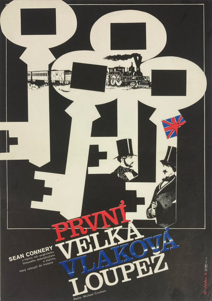 THE FIRST GREAT TRAIN ROBBERY Original Czech Film Poster