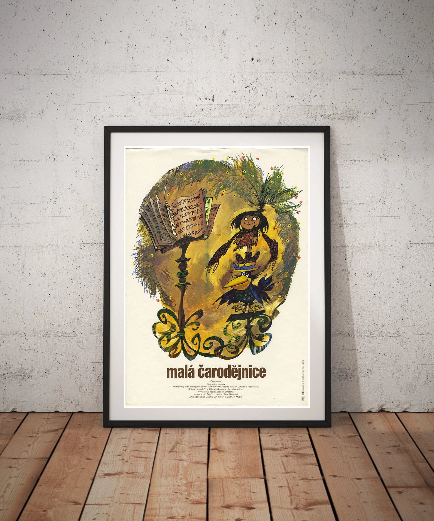 LITTLE HEXE (Mala Cardodejnice) Czech Animation Cartoon Poster