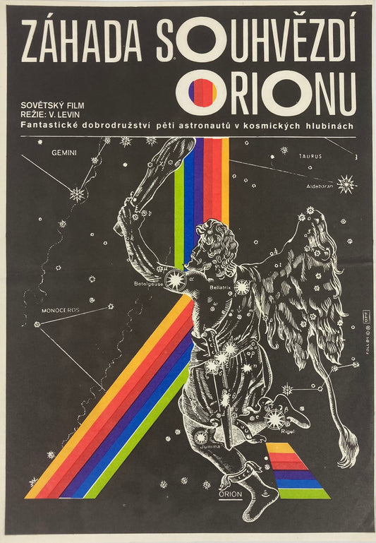 ORION LOOP (ZÁHADA SOUHVĚZDÍ ORIONU) Czech Poster for Soviet Film