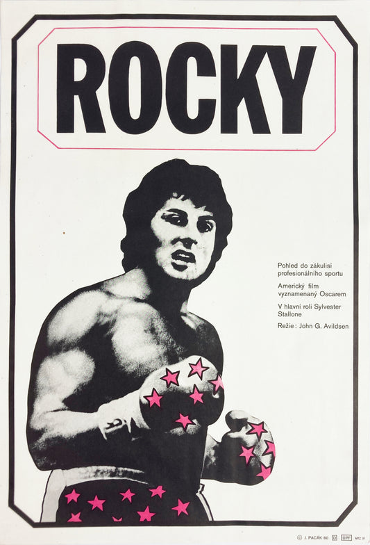 ROCKY Original Czech Movie Poster