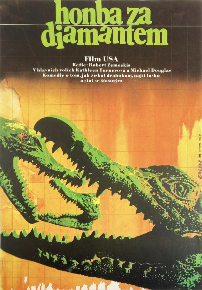 Romancing The Stone Vintage Czech Movie